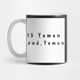 15 Yemen Road, Yemen Mug